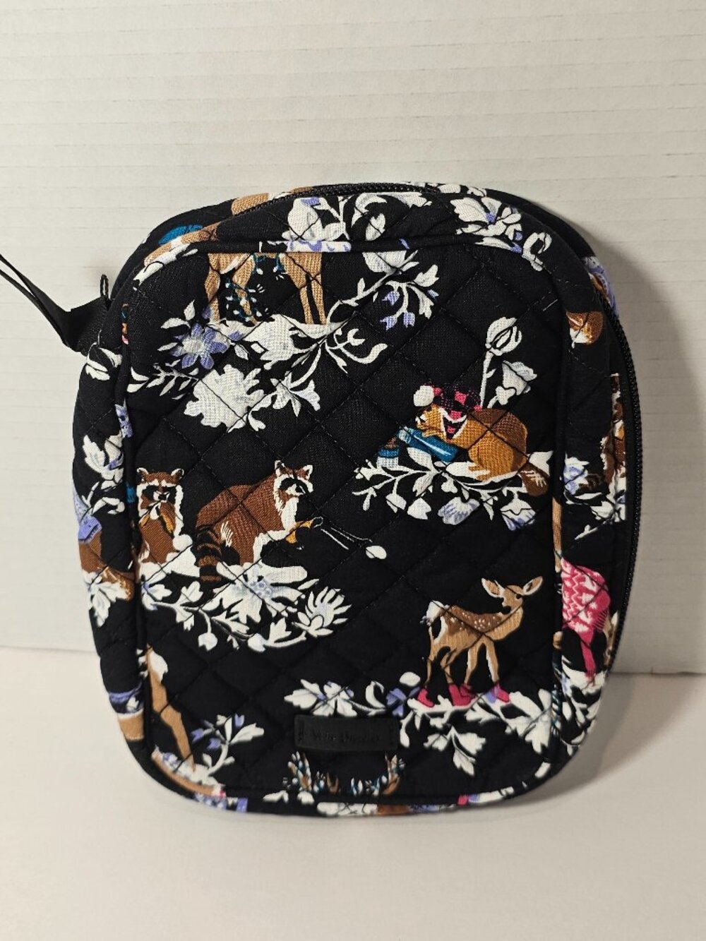 NWT Vera Bradley Zip-Around Jewelry Folio Merry Mischief Case Organizer Roll Bag